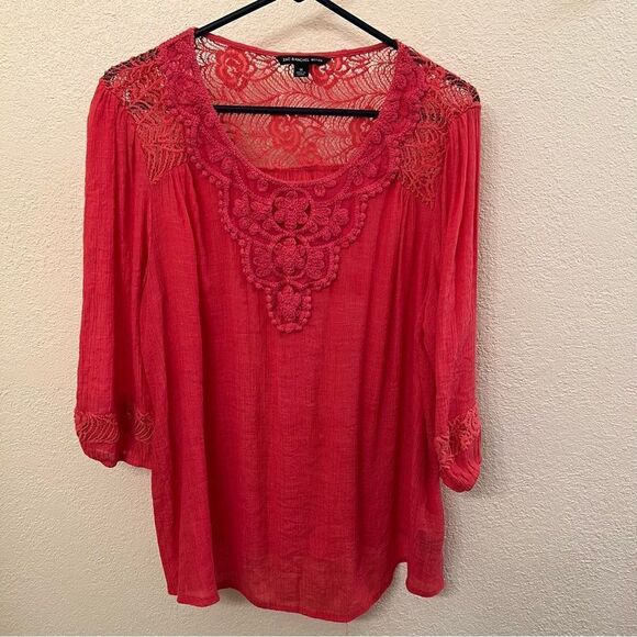 Zac & Rachel Apricot Long Sleeve Top (Size 1X) - Picture 1 of 5